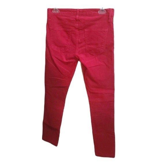 Current / Elliot Red Orange Corduroy Trouser Pants - Picture 3 of 5